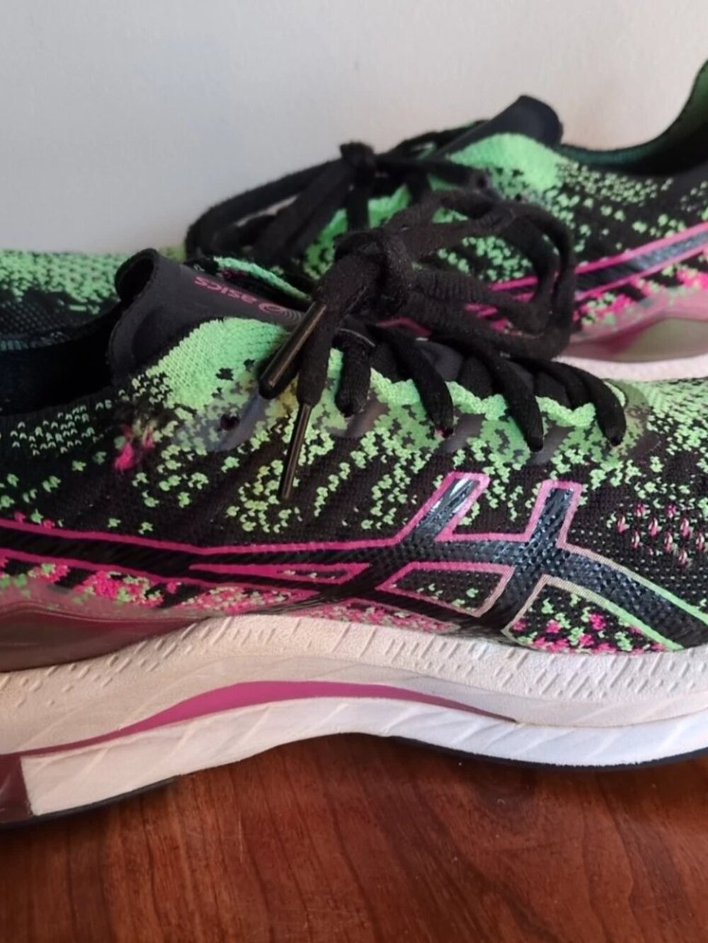 Asics Gel-Kinsei FF Blast Womens Size 9.5 Black Pink Rave Athletic Running Shoes - Picture 8 of 14